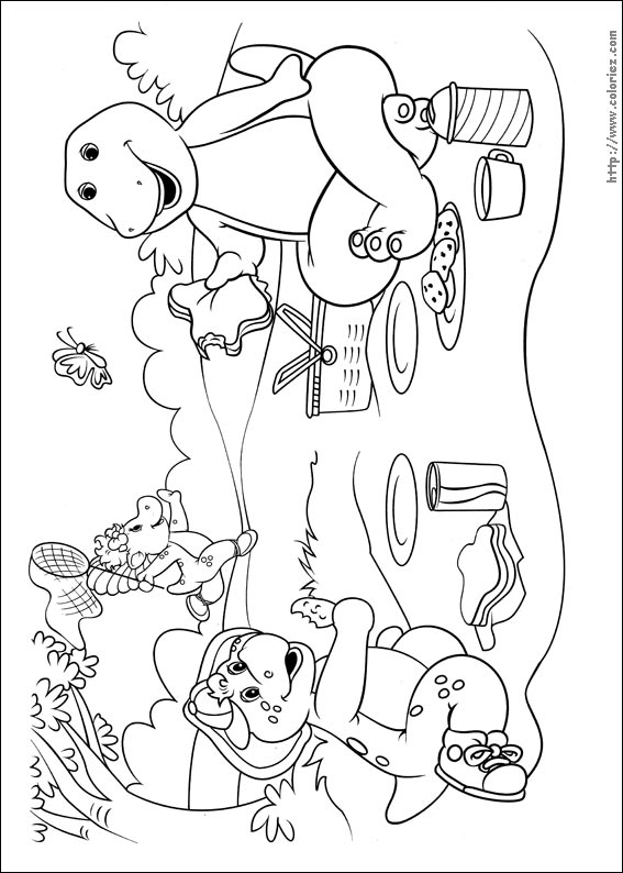 halloween barney coloring pages - photo #5