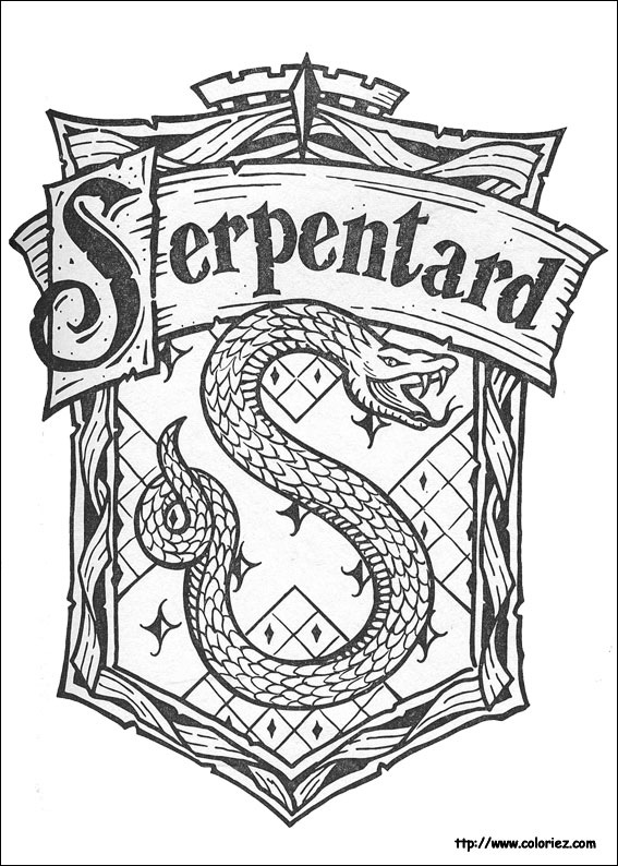 Coloriage Serpentard