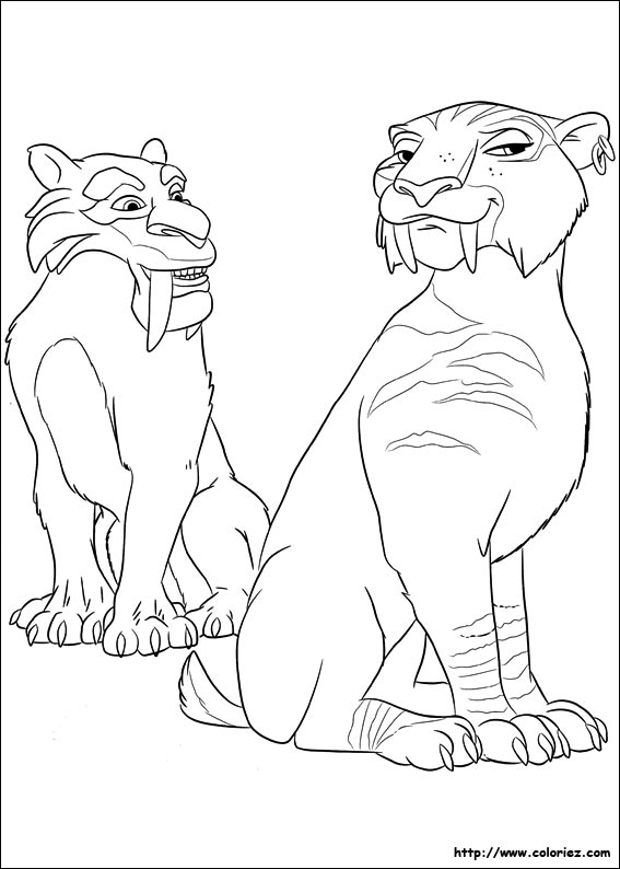 ice age 4 diego coloring pages - photo #10