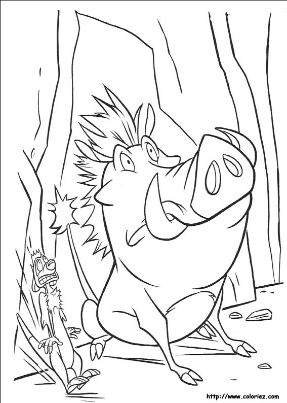 Timon et Pumbaa terrorisés