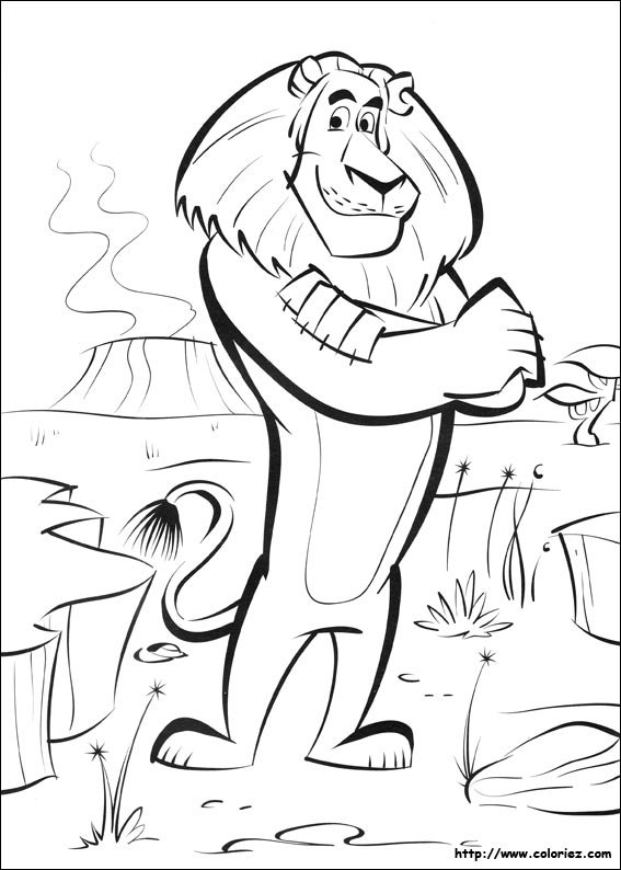madagascar 3 circus coloring pages - photo #23