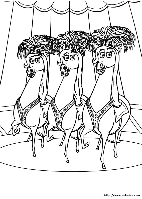 madagascar 3 circus coloring pages - photo #13