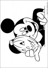 Mickey et la citrouille d'Halloween