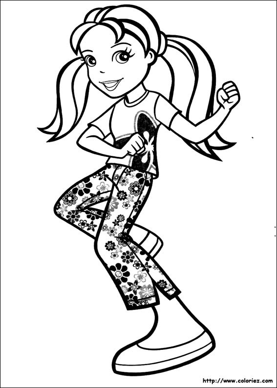 coloriage  polly dance