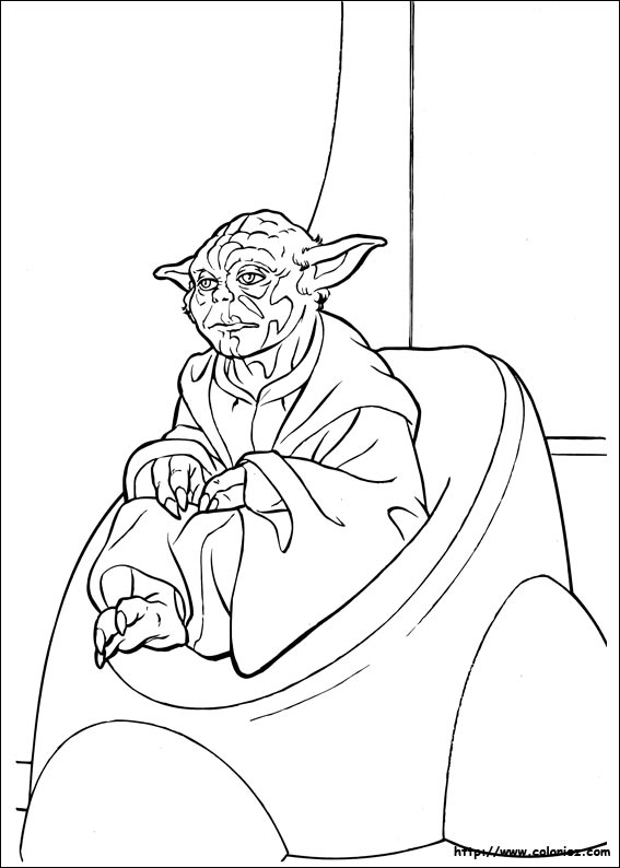yoda with a lightsabre coloring pages - photo #13