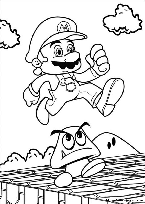 Mario saute
