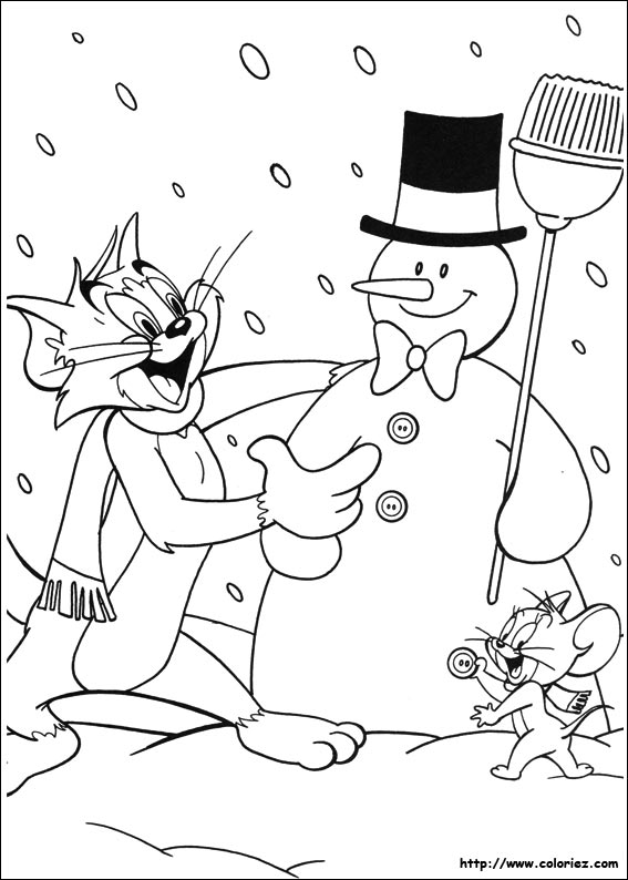 Le bonhomme de neige de Tom et Jerry