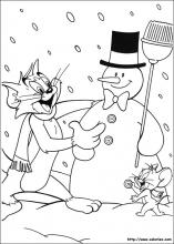 Le bonhomme de neige de Tom et Jerry