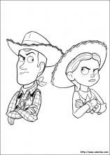 Coloriage de Jessie et Woody
