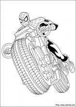 Spider-man à moto