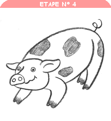 apprendre à dessiner un cochon
