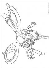 Coloriage des robots aliés avec Astro boy