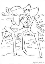 Coloriage de Bambi vs Ronno