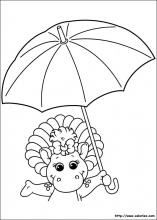 Baby Bop et son parapluie