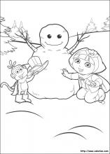 Le bonhomme de neige de Dora