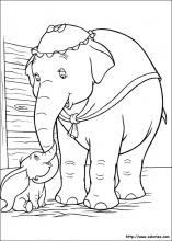 Maman et Bébé éléphant