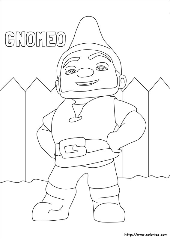 Coloriage de Gnomeo