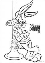 coloriage de Bugs Bunny à Paris