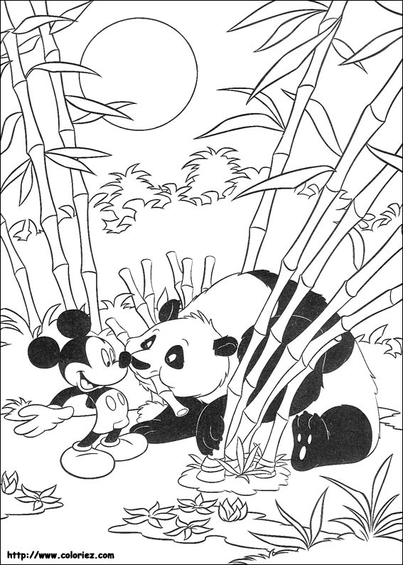 Mickey et le panda