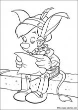 Pinocchio lit une lettre