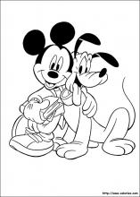 Pluto et son ami Mickey