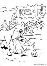 Coloriage de Rudolph - l'éducation de Rudolph