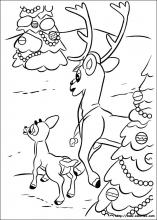Coloriage de Rudolph - La mise à l'écart