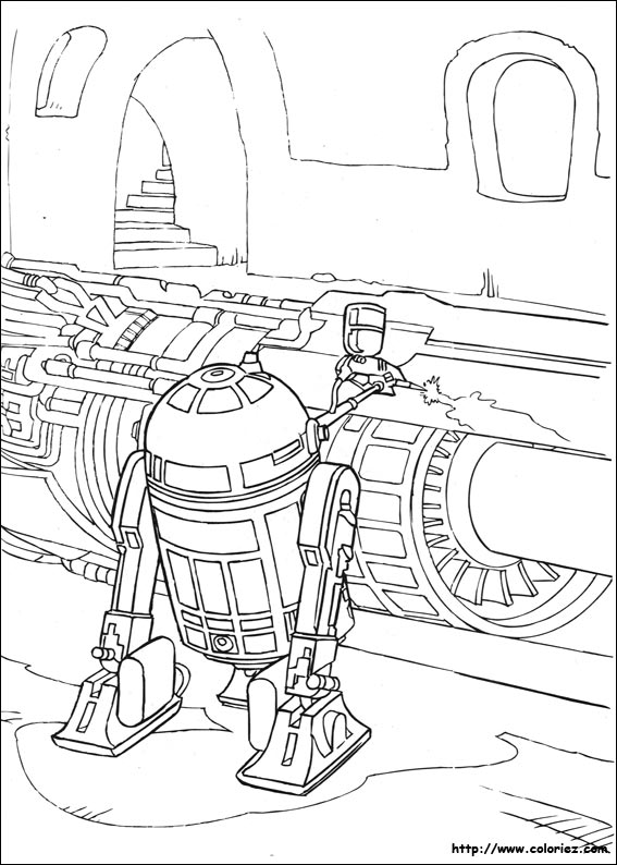 R2-D2 répare un Podracer