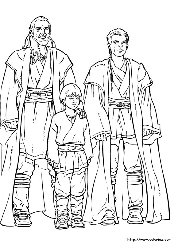 Star wars, Qui-Gon, Obi-Wan et Anakin