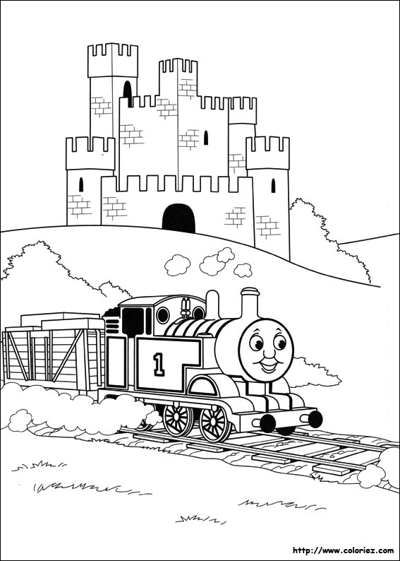 Thomas devant le château