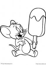 Jerry mange une glace