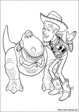 Coloriage de Woody et Rex