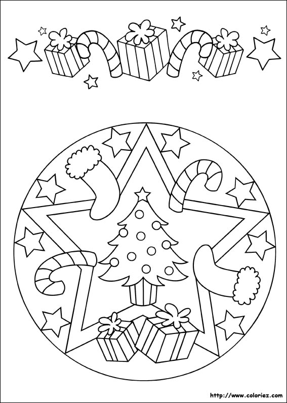 Mandala et frise de Noël